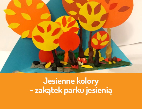 Jesienne kolory - zakątek parku jesienią