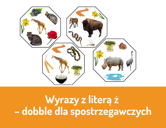 Wyrazy z literą ż – dobble dla spostrzegawczych
