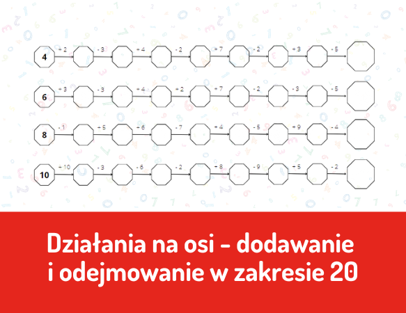 Działania na osi: dodawanie i odejmowanie w zakresie 20