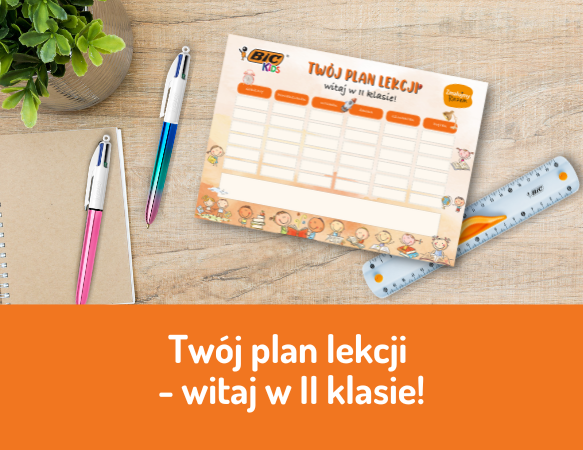 Twój plan lekcji - witaj w II klasie!