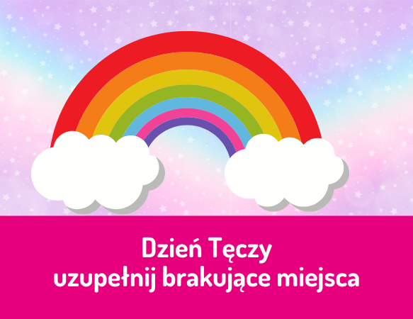 Dzień tęczy - uzupełnij brakujące miejsca