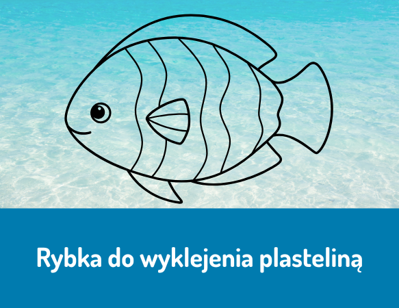 Rybka do wyklejania plasteliną