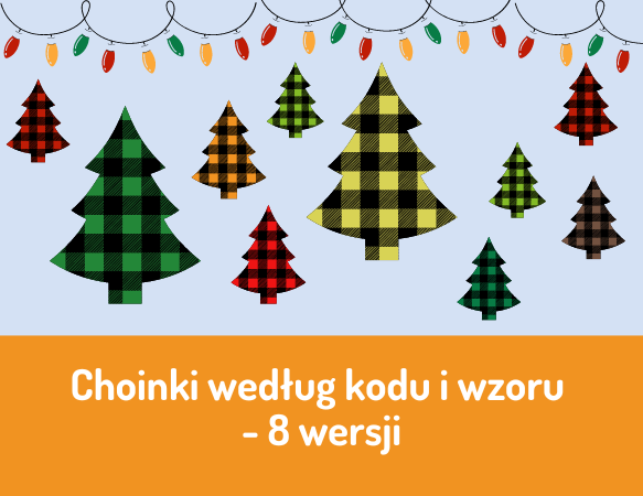 Choinki według kodu i wzoru – 10 wersji