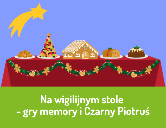 Na wigilijnym stole - gry memory i Czarny Piotruś
