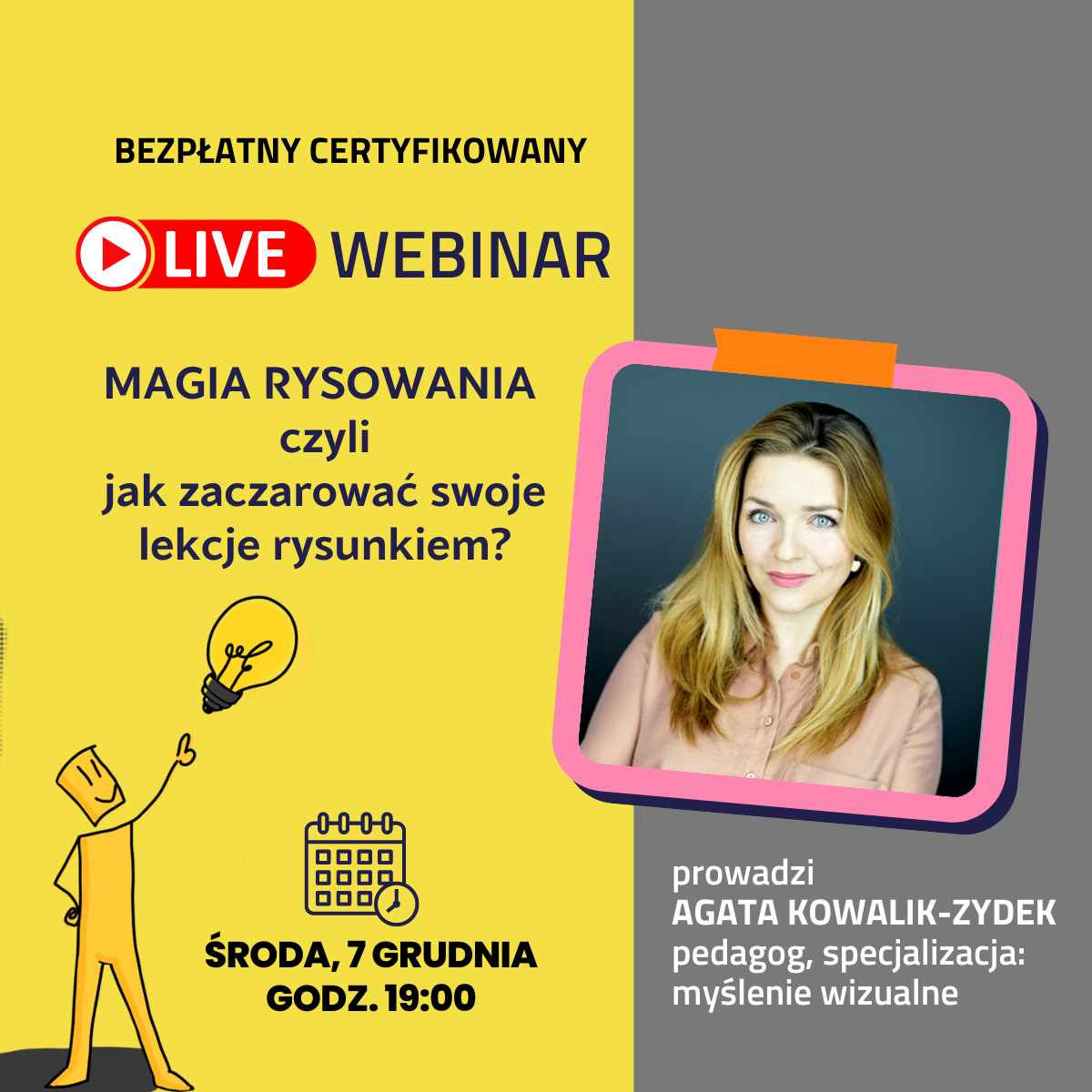 Webinar Magia rysowania czyli jak zaczarować swoje lekcje rysunkiem?