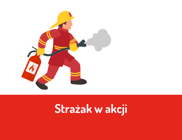 Strażak w akcji