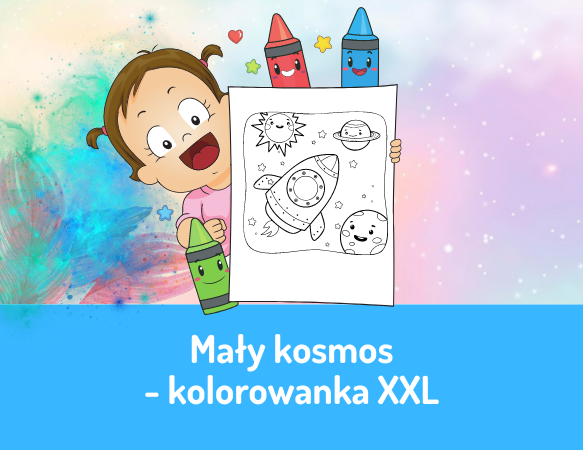 Kolorowanka XXL – mały kosmos